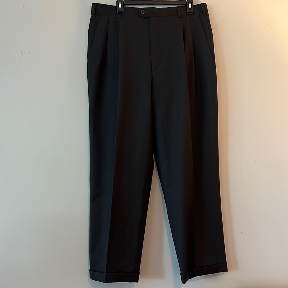 Deep brown stitch. Made in Italy. Waist: 36 Length: 30. Like new without tags.
